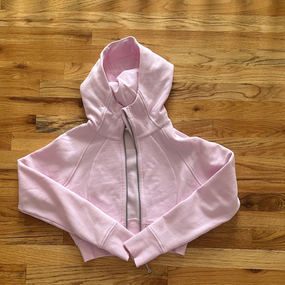 lululemon athletica Light Pink Hooded Jacket
